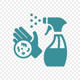Spray Icon Hygiene Virus Germs Hand Aqua