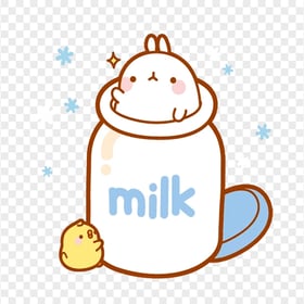 HD Kawaii Cute Clipart Milk Bottle PNG