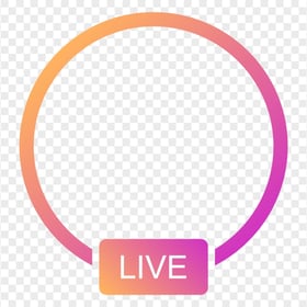 Circular Insta Live Instagram Frame CIrcle