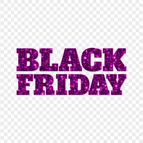 HD Black Friday Text Logo Pink Glitter PNG