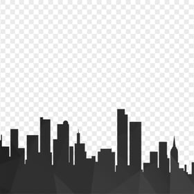 FREE Building City Black Silhouette PNG