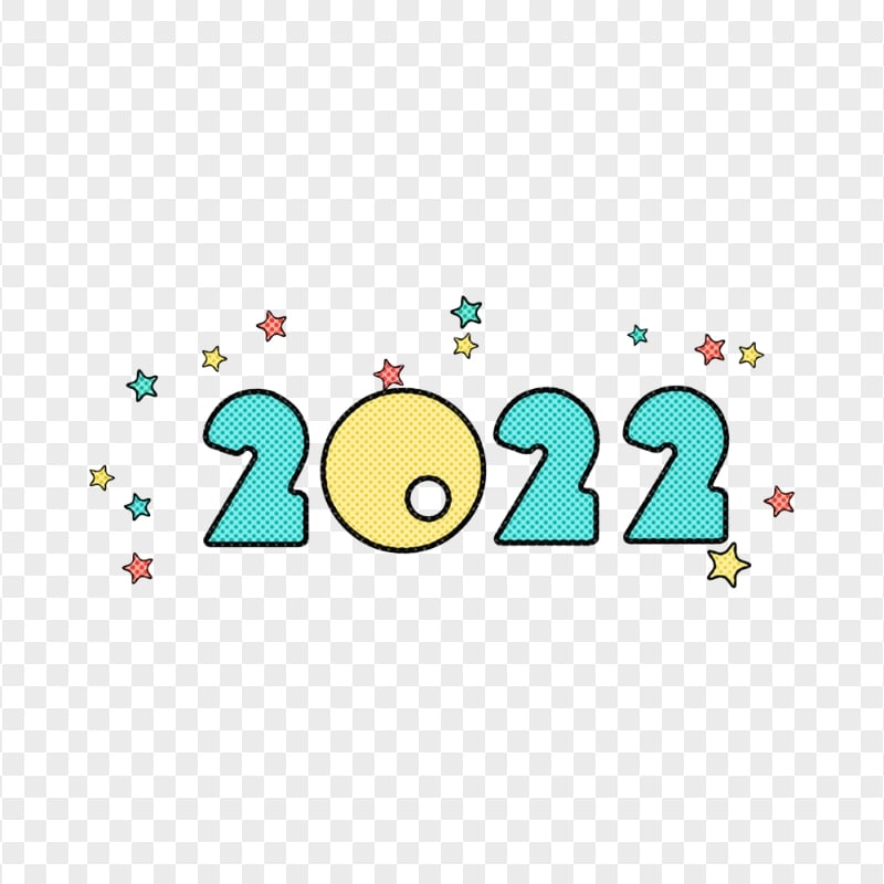 HD Cartoon Clipart 2022 Text Numbers PNG