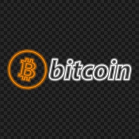 HD Bitcoin Neon Logo PNG