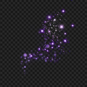 HD Purple Magic Sparkling Shining Stars PNG