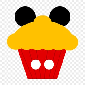 HD Cartoon Cupcake Mickey Mouse Theme PNG