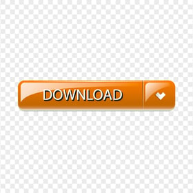 HD PNG Orange Glossy Download Web Button Icon