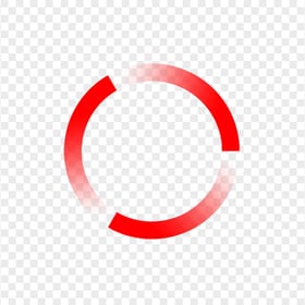 PNG Round Loading Circle Red Icon