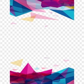 Multicolored Geometry Shapes Abstract Background