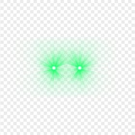 HD Green Eyes Laser Lens Flare Effect PNG