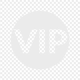 VIP Gray Circle Icon HD Transparent Background