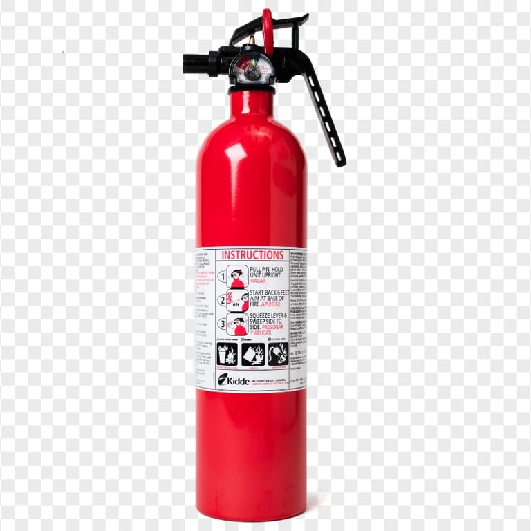 HD Red Real Fire Extinguishers PNG