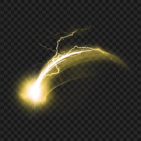 Yellow Spark Energy Effect PNG