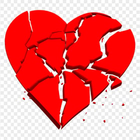 Cracked Broken Heart Love Transparent PNG