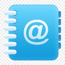 Download Blue Email Address Book Icon PNG