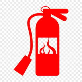 Red Fire Firefighting Extinguishers Icon PNG