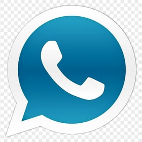HD Blue Official Whatsapp Wa Watsup Logo Icon PNG
