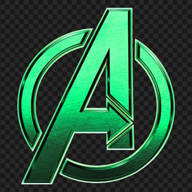 Avengers Green Aesthetic Logo PNG