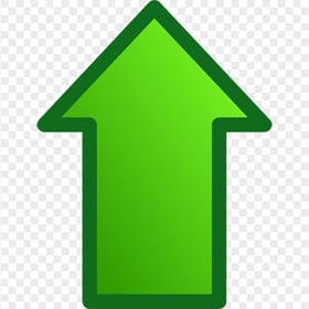 Green Arrow Dark Green Border Point to top