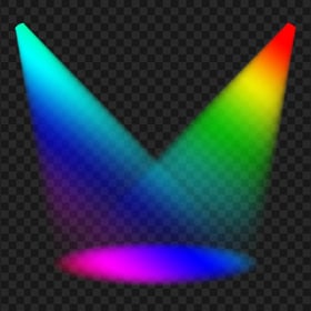 Download Rainbow Glow Spotlight PNG