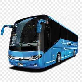 Blue Travel Bus