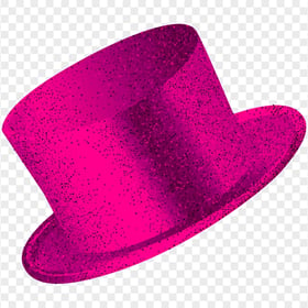New Year Christmas Pink Glitter Hat PNG