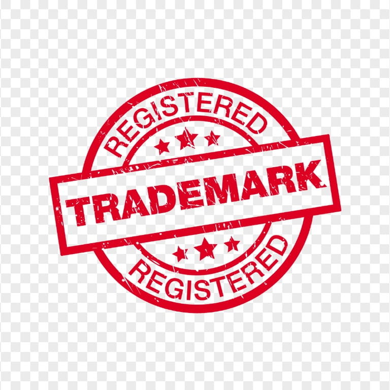 HD R Registered Trademark Red Stamp PNG