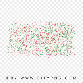 Red And Green Confetti PNG Image