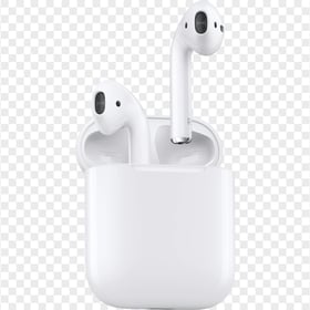 Opened Apple Airpods Original Case Transparent