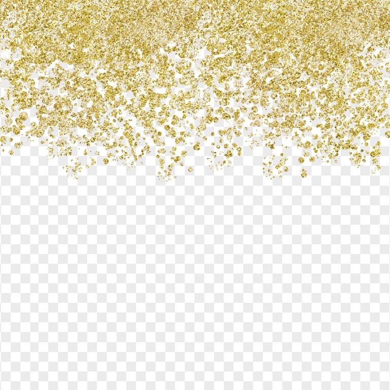 Gold Glitter Texture PNG