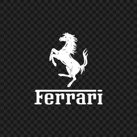 Ferrari White Logo PNG