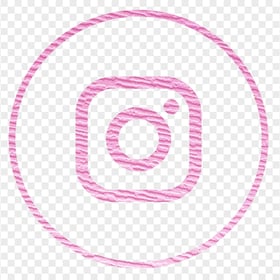 HD Beautiful Round Pink Aesthetic Instagram Logo Icon PNG