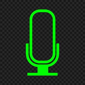 Green Lime Microphone Mic Voice Sound Icon Transparent Background