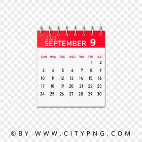 September 2023 Graphic Calendar PNG