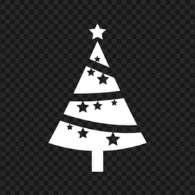HD Modern White Christmas Tree Icon PNG