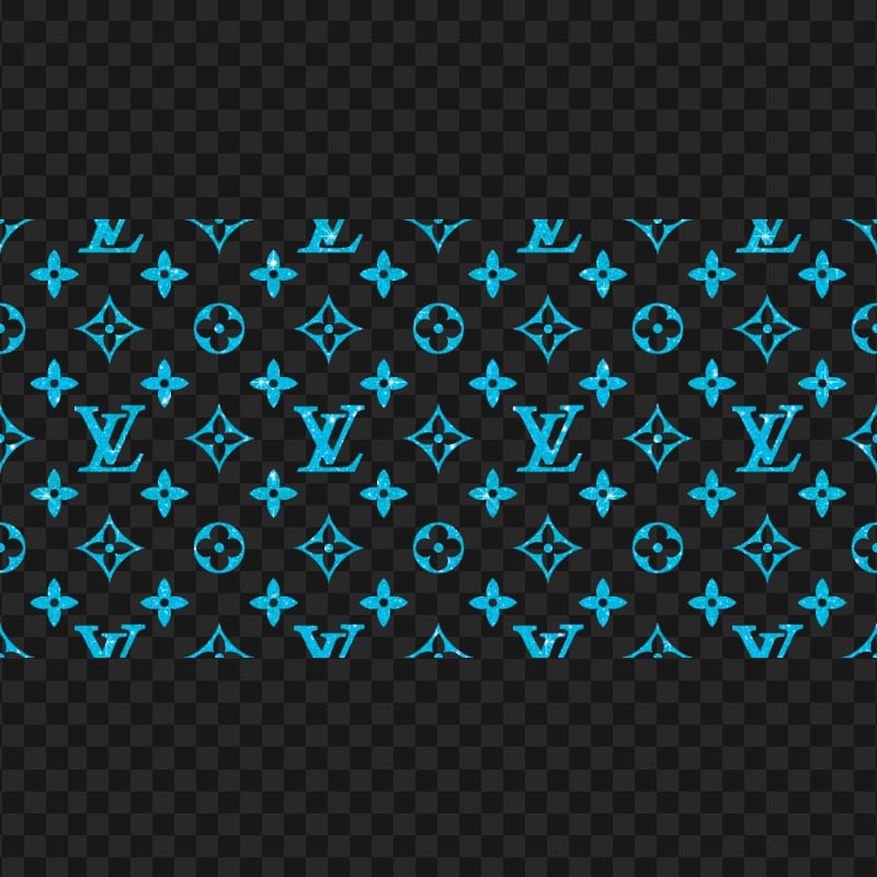 Louis Vuitton Lv Blue Glitter Pattern Seamless FREE PNG