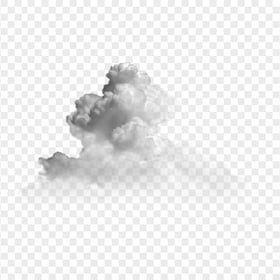 White Dark Smoke Cloud Transparent PNG