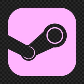 Steam Pink Square Icon PNG