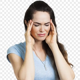 Woman Female Dizzy Pain Migraine Headache Feeling