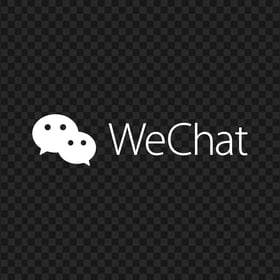 White WeChat China Chat App Logo
