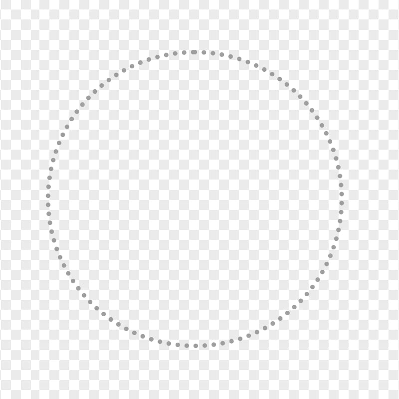 Dotted Gray Circle Image PNG