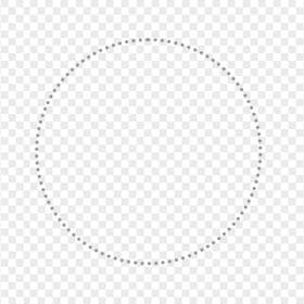 Dotted Gray Circle Image PNG