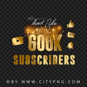 Fireworks 600K Subscribers Youtube Celebration HD PNG
