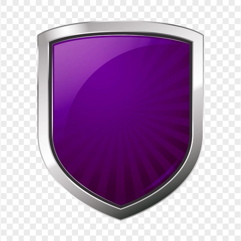 Metal Purple Shield Guard Icon HD PNG