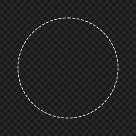 PNG Circle White Dashed Border