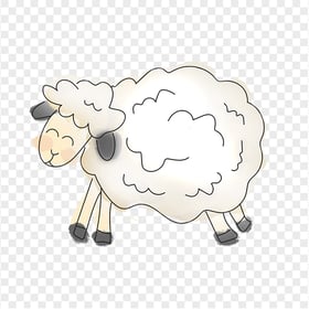 Happy Sheep Clipart