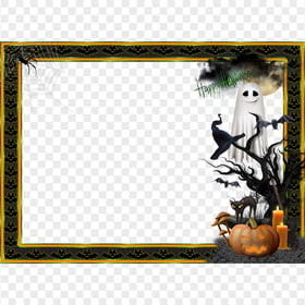 HD Halloween Decorative Frame Illustration PNG
