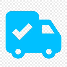 Download Freight Ship Shipping Truck Delivery Blue Icon PNG