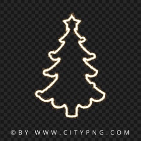 Sparkling Christmas Tree Fireworks HD PNG