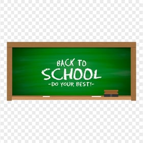 Back To School Slate Chalkboard Blackboard Image PNG