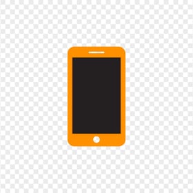 HD Black And Orange Mobile Icon Transparent PNG